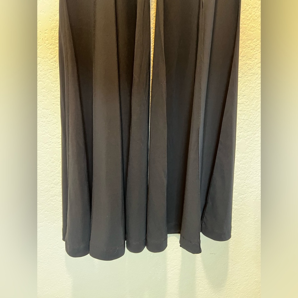 NWT COS Pintucked Black Flared Legs Black Trousers Pull On Pants Size XS - Picture 11 of 13